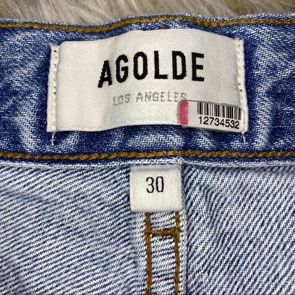 Agolde Riley High Rise Crop in “Blur” - Picture 7 of 16